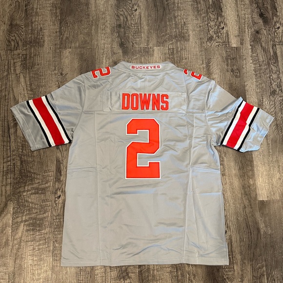 Caleb Downs Ohio State Buckeyes Gray Jersey Men’s Size XL-XXL - Picture 6 of 8